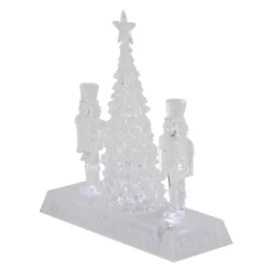 Northlight LED Lighted Icy Crystal Nutcracker And Christmas Tree Decoration - 9" - White Lights -Northlight Sale GUEST 7e46ae7c 56da 4efa 8543 be81ee841989
