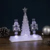 Northlight LED Lighted Icy Crystal Nutcracker And Christmas Tree Decoration - 9" - White Lights -Northlight Sale GUEST 7e7a0617 5f78 4ec3 bc28 e32e8c9ac1ce