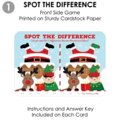 Big Dot Of Happiness Jolly Santa Claus - 2-in-1 Christmas Party Cards - Activity Duo Games - Set Of 20 -Northlight Sale GUEST 7e7dcf4f eb5c 422d 8189 d0ce21ed7a0e