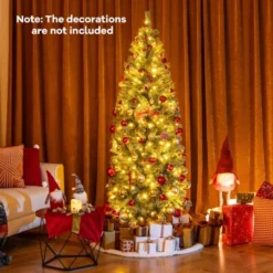 Costway 4.5/6.5/7.5/9 FT Artificial Xmas Tree With 256/556/724/1168 Branch Tips 100/200/250/500 LED Lights 9 Lighting Modes -Northlight Sale GUEST 7f05fed6 d5fa 427d a26d e7d0a2d726c9
