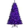Tangkula Artificial Tree, Black Halloween Tree W/ Purple LED Lights -Northlight Sale GUEST 808ceed1 9e8b 4b84 bb6e 4ec3046f7f08