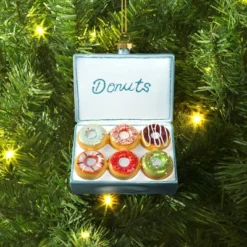 Christmas Glass Donut Box Ornament - Wondershop™