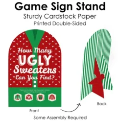 Big Dot Of Happiness Ugly Sweater - Holiday And Christmas Party Scavenger Hunt - 1 Stand And 48 Game Pieces - Hide And Find Game -Northlight Sale GUEST 84406a6d 1745 4596 a6df 4b79f3a7d41d