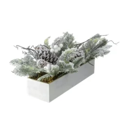 Northlight Flocked Pine And Pine Cones Artificial Christmas Decoration - 19.5" -Northlight Sale GUEST 8602dff6 7398 4380 bc55 9019326979a4