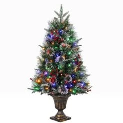 3ft Pre-Lit Snow Flocked Artificial Christmas Tree With 70 LED Lights, Battery Timer, Potted Base -Northlight Sale GUEST 86cd001e 000f 4632 9e56 9513c1fe68c8