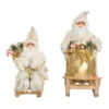 Transpac Fabric Elegant Metallic Santa Decor Set Of 2 Christmas Home Decorations For Festive Holiday Cheer -Northlight Sale GUEST 87fa099e d1c1 4cd3 9abe 702c71c9c4b8