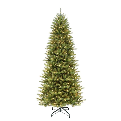 Puleo 6.5ft Pre-lit Artificial Christmas Tree Forest Fir: Hinged Branches, 350 Clear Lights, Indoor Use, Includes Stand 5 Puleo 6.5ft Pre-lit Artificial Christmas Tree Forest Fir: Hinged Branches, 350 Clear Lights, Indoor Use, Includes Stand - Image 3