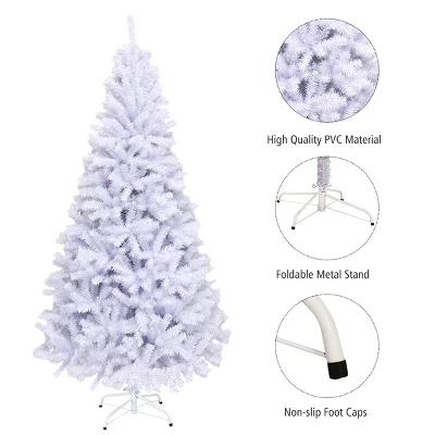 Costway 6/7.5/9Ft Hinged Artificial Christmas Tree Premium Pine Tree 11 Costway 6/7.5/9Ft Hinged Artificial Christmas Tree Premium Pine Tree - Image 9