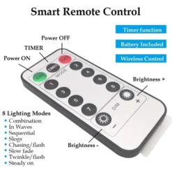 Twinkle Star 2-Pack Battery Christmas Fairy Lights, 33FT 100 LED Multicolor String Lights, Remote & Timer, 8 Modes Firefly For Garden, Indoor, Party -Northlight Sale GUEST 89c6acae 6766 4d07 86ef 0fc30f47c61a