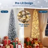 Artificial Christmas Tree – Snow Flocked Full Tree With Warm Incandescent Lights, Branch Tips & Foldable Stand, Holiday Decoration For Home & Party -Northlight Sale GUEST 8b9209a1 7090 4ac6 a2d0 d6d1234a1d87