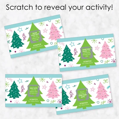 Big Dot Of Happiness Merry And Bright Trees - Colorful Whimsical Christmas Party Gift Exchange Game Scratch Off Cards - 22 Count 4 Big Dot Of Happiness Merry And Bright Trees - Colorful Whimsical Christmas Party Gift Exchange Game Scratch Off Cards - 22 Count - Image 2