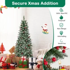 Costway 5 FT Pre-Lit Artificial Christmas Tree With 408 Snowy Branch Tips 250 LED Lights -Northlight Sale GUEST 8fd1dbe6 ae8d 4099 a273 389d90c88ef7