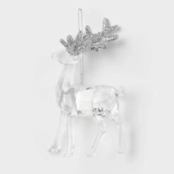 Acrylic Deer With Glittered Antlers Christmas Tree Ornament - Wondershop™ -Northlight Sale GUEST 9174639d cdec 476c 96c8 12c820cab1dc
