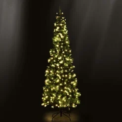 Costway 6.5ft Pre-Lit Hinged Pencil Christmas Tree 250 White Lights -Northlight Sale GUEST 935fac8e f561 428f 9839 8e1ac7178260