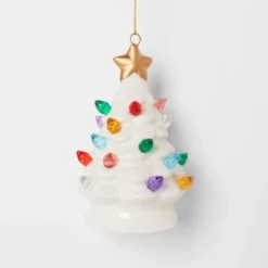 Lit Ceramic Retro Christmas Tree Ornament - Wondershop™ -Northlight Sale GUEST 93e0a82a 14b1 4acf 8643 c177f2e3b105