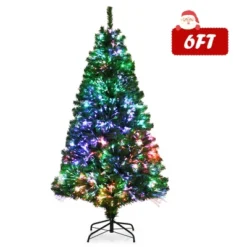 Costway 5/6/7 Ft Pre-lit Fiber Optic PVC Artificial Christmas Tree With 449/617/820 Branch Tips 24 Costway 5/6/7 Ft Pre-lit Fiber Optic PVC Artificial Christmas Tree With 449/617/820 Branch Tips -Northlight Sale GUEST 9426bd72 0bcc 4acd 9369 907fc0f34a5c