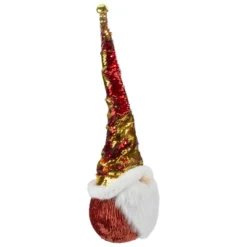 Northlight Santa Gnome Head With Sequined Jingle Bell Hat Christmas Decoration - 20" - Gold And Red -Northlight Sale GUEST 94741178 7011 4f82 8502 7bb62bc12742