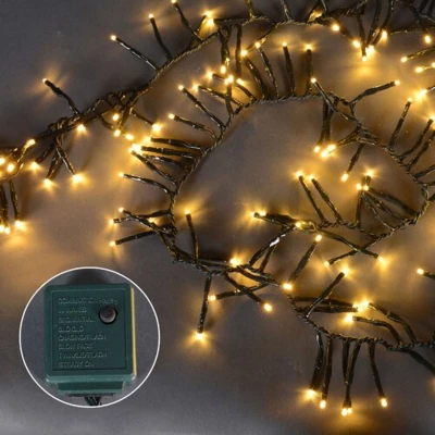 J. Hofert Co 200 Warm White Multi-Function LED M5 Mini Christmas Lights - 20.5 Ft Black Wire 3 J. Hofert Co 200 Warm White Multi-Function LED M5 Mini Christmas Lights - 20.5 Ft Black Wire