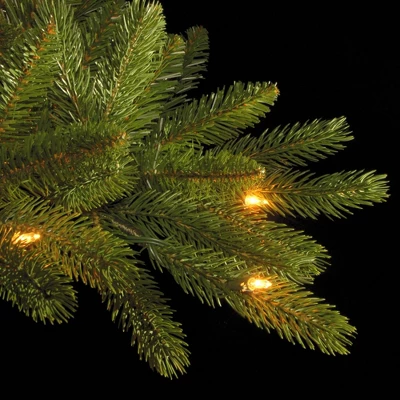 National Tree Company 6.5' Prelit Pencil Slim Grand Fir Artificial Christmas Tree Clear Lights 5 National Tree Company 6.5' Prelit Pencil Slim Grand Fir Artificial Christmas Tree Clear Lights - Image 3