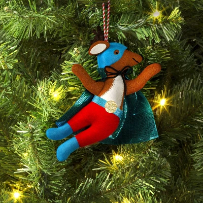 5.25" Christmas Fabric Superhero Ornament Reindeer - Wondershop™ 3 5.25" Christmas Fabric Superhero Ornament Reindeer - Wondershop™