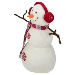 Northlight Plush Snowman With Button Snowflakes And Earmuffs Christmas Decoration - 21.5" - -Northlight Sale GUEST 9a3f71b5 cfbe 43a9 af9c 6b3c8c5c015b