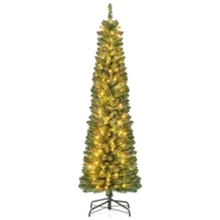 Costway 5/6/7/8 FT Pencil Christmas Tree With 295/392/523/671 Memory Wire Branch Tips 110/140/190/250 LED Lights For Home 25 Costway 5/6/7/8 FT Pencil Christmas Tree With 295/392/523/671 Memory Wire Branch Tips 110/140/190/250 LED Lights For Home -Northlight Sale GUEST 9c53b036 3548 4ff7 93dd eecafe73182a
