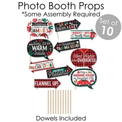 Big Dot Of Happiness Christmas Pajamas - Banner And Photo Booth Decorations - Holiday Plaid PJ Party Supplies Kit - Doterrific Bundle -Northlight Sale GUEST 9d22db8d f766 4e25 a841 26c1b8346d04