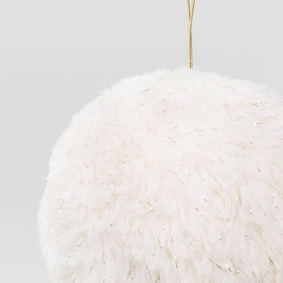 Christmas Fabric White Ball Ornament - Wondershop™ 4 Christmas Fabric White Ball Ornament - Wondershop™ - Image 2