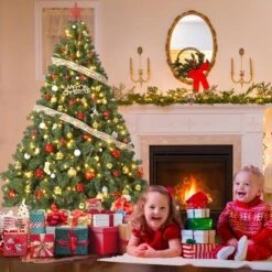 4.5/6/7.5/9 FT Artificial Christmas Tree, Christmas Tree With Decoration, Metal Base Easy Assembly For Home, Office, Party, Holiday Decor 39 4.5/6/7.5/9 FT Artificial Christmas Tree, Christmas Tree With Decoration, Metal Base Easy Assembly For Home, Office, Party, Holiday Decor -Northlight Sale GUEST a0e7d46e 458a 4b60 a789 d67df95f3613