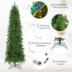 Costway 6 FT/7.5 FT Pre-Lit Hinged Artificial Christmas Tree W/ 648/796 Tips & 270/350 LED Lights -Northlight Sale GUEST a5eb645c d4d2 42b1 8242 b3da721481ae