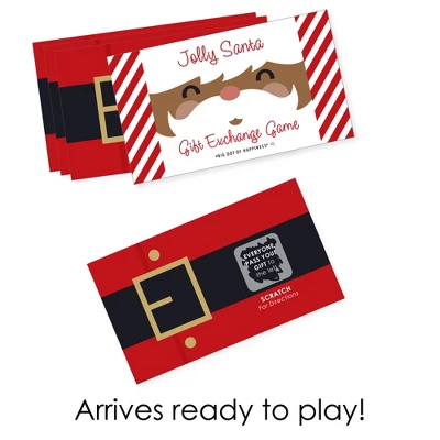 Big Dot Of Happiness Jolly Santa Claus - Christmas Party White Elephant Gift Exchange Game Scratch Off Cards - 22 Count 3 Big Dot Of Happiness Jolly Santa Claus - Christmas Party White Elephant Gift Exchange Game Scratch Off Cards - 22 Count