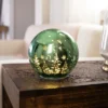 Northlight LED Lighted Pine Trees And Snowflakes Glass Globe Christmas Decoration - 6" -Northlight Sale GUEST a74f15ac 07af 4893 a03d 4de769359c26