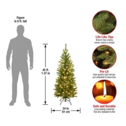 Pencil Slim Kingswood Fir Artificial Christmas Tree Clear Lights - National Tree Company -Northlight Sale GUEST a827d3be 2cf4 4668 ba59 e1ae09d21b2a