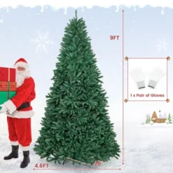 Costway 9 FT Hinged Christmas Tree Unlit Artificial Xmas Decoration W/ 3594 Branch Tips -Northlight Sale GUEST ab896b90 df54 4a33 afeb 5c6e0b7736dd