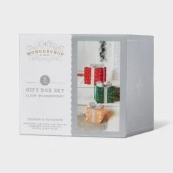 3pc Incandescent Tinsel Gift Box Christmas Novelty Sculpture Light Clear - Wondershop™ -Northlight Sale GUEST abbfd9ee 9dbe 46ba b9fb 23a7ed5cab5a