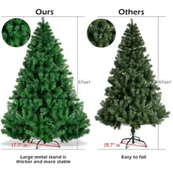 Costway 6FT/7.5FT/9FT PVC Christmas Tree Hinged Solid Metal Legs -Northlight Sale GUEST afec4588 cf48 4d7b 877f 799691835822