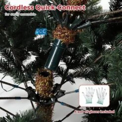 Pre-Lit Artificial Christmas Tree, Spruce Xmas Tree With Thick PE & PVC Branches, UL Listed Warm White Lights, Fire-Resistant, Home, Office 15 Pre-Lit Artificial Christmas Tree, Spruce Xmas Tree With Thick PE & PVC Branches, UL Listed Warm White Lights, Fire-Resistant, Home, Office -Northlight Sale GUEST b1f34a17 03cf 407c bf67 d416c3c360e8