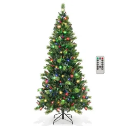 Costway 6FT/7FT/8FT Pre-Lit Artificial Christmas Tree 9 Lighting Modes With 300/400/500 LED Lights & Timer -Northlight Sale GUEST b397e2af c4d8 4482 86cf dd92e30009d7