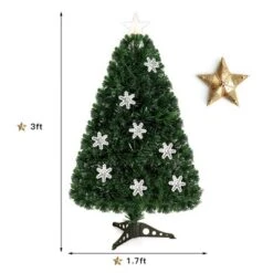 Costway 3FT Pre-Lit Fiber Optic Christmas Tree Multicolor Lights -Northlight Sale GUEST b41eaf91 6c26 4422 9102 33bafe996305