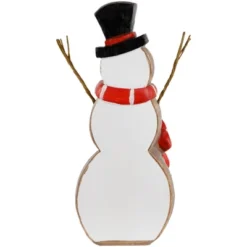 Northlight Wooden Snowman "Merry Christmas" Decoration - 8.5" -Northlight Sale GUEST b5008340 1da1 4aa4 aba2 e331b9c05532