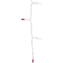 Northlight Mini Icicle Incandescent Christmas Lights - Red And Clear - 5.75' White Wire - 100ct -Northlight Sale GUEST b71d1fde 53b8 462b b395 cf9857d38e2f