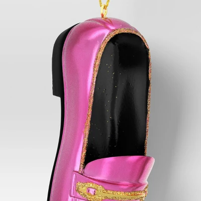 4" Christmas Resin Fancy Loafers Ornament Hot Pink - Wondershop™ 4 4" Christmas Resin Fancy Loafers Ornament Hot Pink - Wondershop™ - Image 2