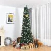 Costway 9FT Pencil Christmas Tree Slim Xmas Tree For Indoor Outdoor Decoration Green 1 Costway 9FT Pencil Christmas Tree Slim Xmas Tree For Indoor Outdoor Decoration Green -Northlight Sale GUEST bb34ffd0 2870 4273 b917 08b1877a81cc