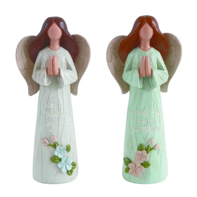 Transpac Large Resin Graceful Angel Figurines Set Of 2 Decorative Christmas Tabletop And Mantel Decor Indoor Gift 3 Transpac Large Resin Graceful Angel Figurines Set Of 2 Decorative Christmas Tabletop And Mantel Decor Indoor Gift