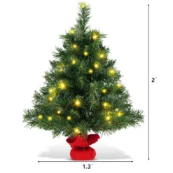 Costway 2 FT Pre-Lit Tabletop Fir Artifical Christmas Tree Led Lights 13 Costway 2 FT Pre-Lit Tabletop Fir Artifical Christmas Tree Led Lights -Northlight Sale GUEST bc287b15 5620 4789 8908 23bd51475dcf