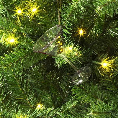 4" Christmas Glass Cocktail Ornament - Wondershop™ 3 4" Christmas Glass Cocktail Ornament - Wondershop™