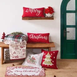 Yuletide Holiday Decorative Pillow Red - Levtex Home -Northlight Sale GUEST bd4042f4 926d 4856 8950 e6a978262c36
