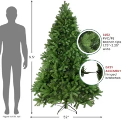 Northlight Real Touch™️ Full Noble Fir Artificial Christmas Tree - Unlit - 6.5' -Northlight Sale GUEST be63e8b4 a953 4cda 908b f196f802a075