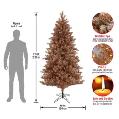 Prelit Rose Gold Metallic Artificial Christmas Tree Warm White Lights - National Tree Company -Northlight Sale GUEST bf0dc807 3b8c 42e3 86f4 b8494cb731a9