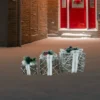 Northlight LED Lighted Gift Boxes With Pine And Berries Christmas Decorations - 9.75" - Set Of 3 -Northlight Sale GUEST bf33fb47 7549 4f10 b001 9a9f2bfb0041